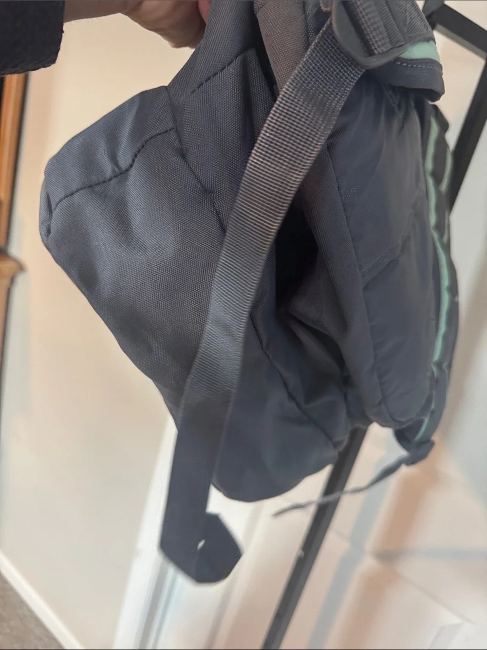 adidas Mint Green Backpack with Black Trim